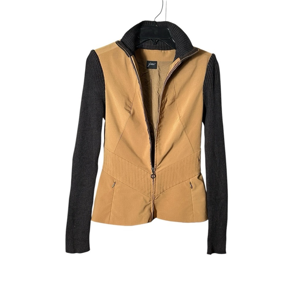GATTINONI Women's Size 6 US Jacket Fitted Silhouette Wool Knit Sleeves‎ #N5-5
